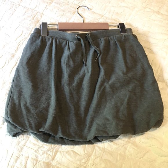 Vintage Y2K Army Green Drawstring Jogger Skirt - Picture 4 of 10
